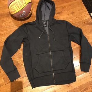 Mens dark grey hoodie